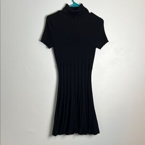 Calvin Klein Black Ribbed Mini Dress